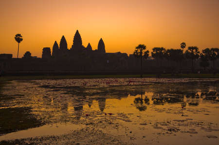 Angkor Wat sunrise at Siem Reap. Cambodiaの写真素材