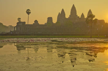 Angkor Wat sunrise at Siem Reap. Cambodiaの写真素材