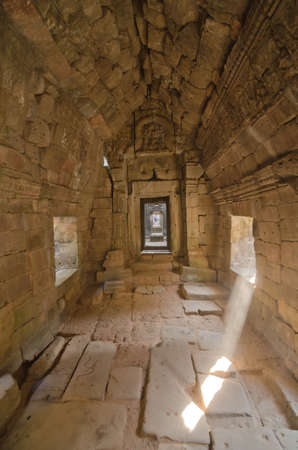 Bayon Temple at Angkor Thom, Angkor, Cambodiaの写真素材