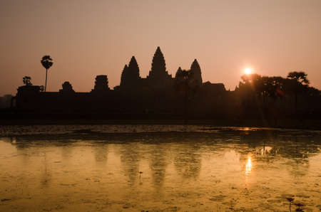 Angkor Wat sunrise at Siem Reap. Cambodiaの写真素材