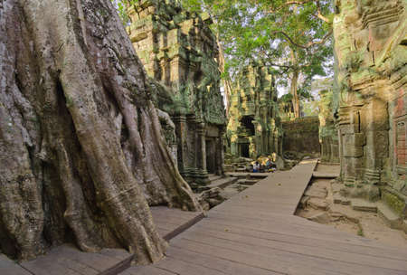 Bayon Temple at Angkor Thom, Angkor, Cambodiaのeditorial素材