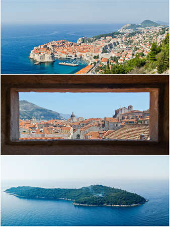 collage of Dubrovnik,Croatiaの写真素材