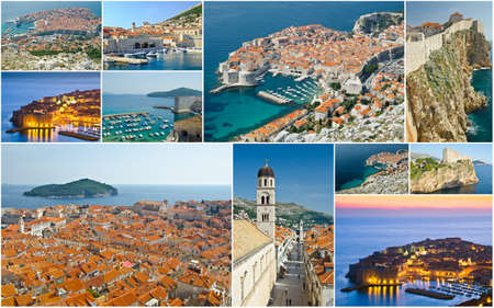 collage of Dubrovnik,Croatiaの写真素材