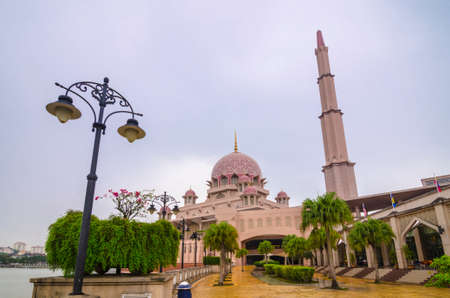 Putra Mosque located in Putrajaya city the new Federal Territory of Malaysiaのeditorial素材