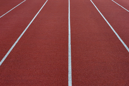 Rubber standard of athletics stadium running trackの写真素材
