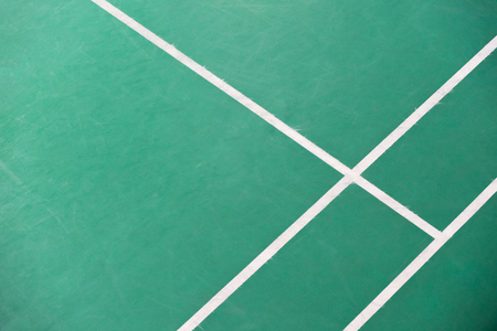 Corner of badminton courtの写真素材