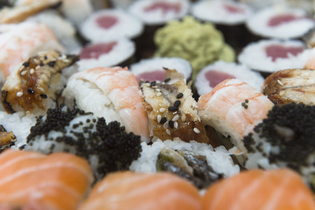 Fresh and delicious sushi Japanese food.Image of Japanese foodの写真素材