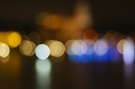 Colorful Light Bokeh Abstract Background.の写真素材
