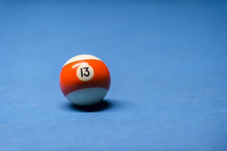 the last ball on the billiards tableの写真素材