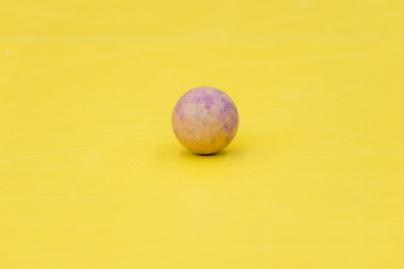 Hockey ball on the fieldの写真素材