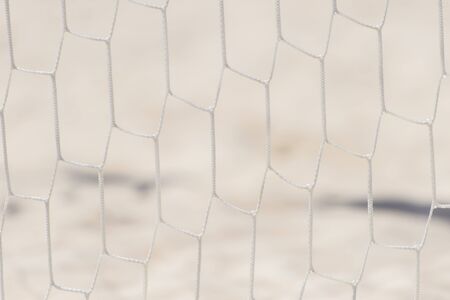 Grid goal for the game of  beach football. Beach soccerの写真素材