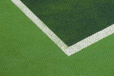 Tennis court indoor with green carpet surfaceの写真素材