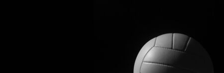 Closeup detail of volleyball ball texture backgroundの写真素材