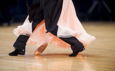 woman and man dancer latino international dancingの写真素材