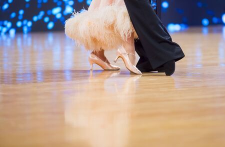 woman and man dancer latino international dancingの写真素材