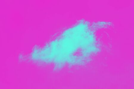 Blue cloud on pink backgroundの写真素材