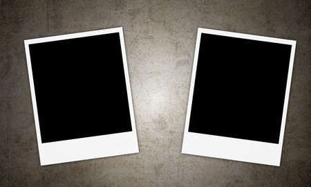 old paper andvintage photo frameの写真素材