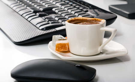 a short break with Turkish coffee and Turkish delightのeditorial素材