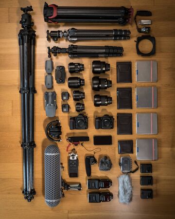 Photography and film making gearの写真素材