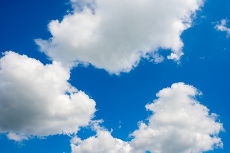 blue sky background with a tiny clouds, backgroundの写真素材