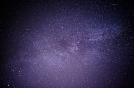 Black night sky plenty of stars with Great Bear