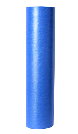 blue yoga mat on a white background ,isolatedの写真素材