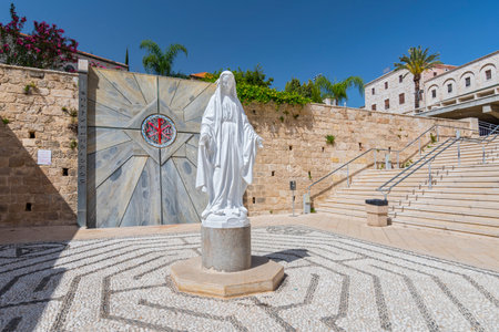 A statue of the Virgin Mary, in the Church of Annunciation, in Nazareth, Israel.