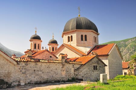 St Nicholas Orthodox church, Stari grad, old town, Kotor, Montenegro.の写真素材