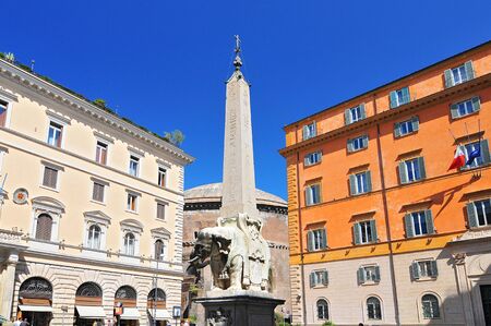 Santa Marias obelisk in Rome, Italy.の写真素材
