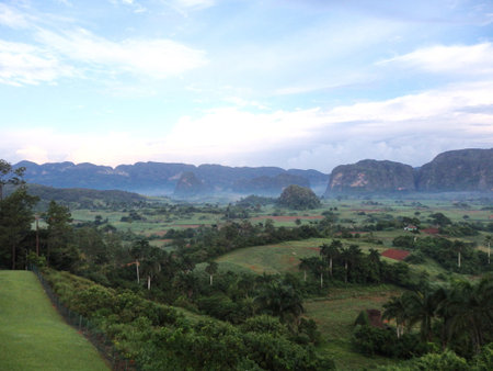 View from hotel in cubaの写真素材