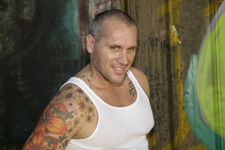 Young Male Posingの写真素材