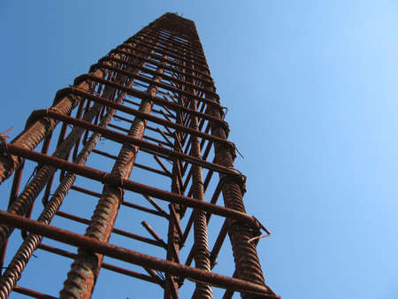 Structure made for a concrete towerの写真素材