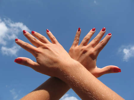 Woman handsの写真素材