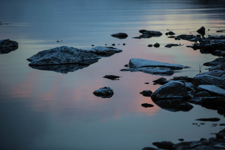 Firey reflectionsの写真素材