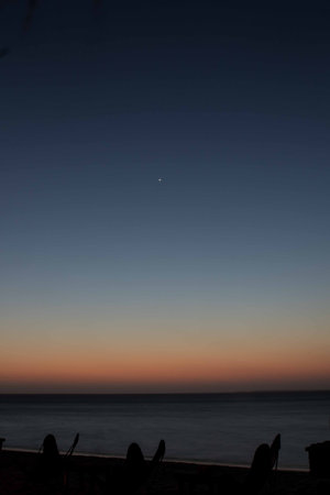 Sunset with venus shining