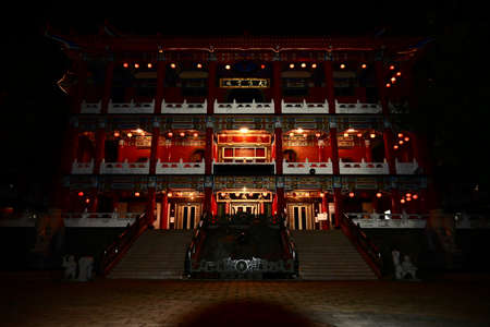 Night view of ancient templeのeditorial素材