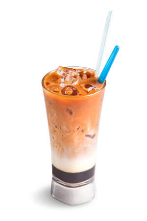 Three layer milk teaの写真素材