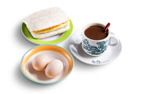 Traditional breakfast setの写真素材