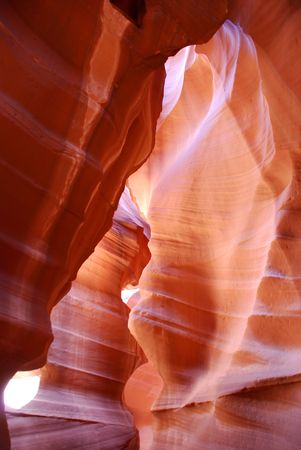 Antelope Canyon beautiful colors in the sunの写真素材