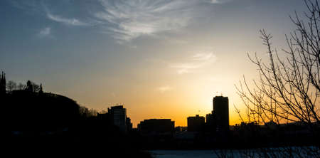 scenic sunsetの写真素材