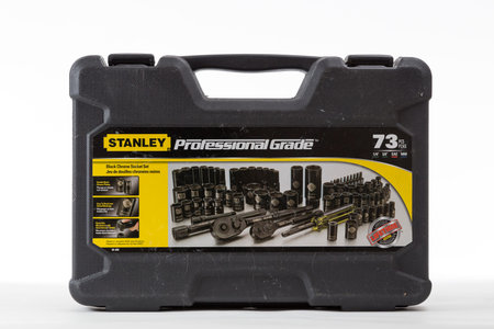 Socket Wrench Set for Professional on bright background