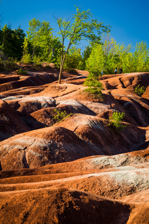 The Cheltenham Badlands in Caledon ontario, Canadaの写真素材