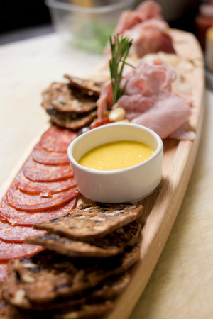 restaurant style plating of fresh meal