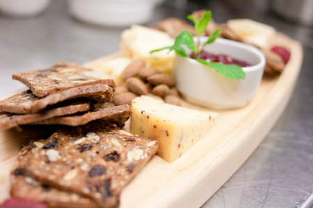restaurant style plating of fresh meal
