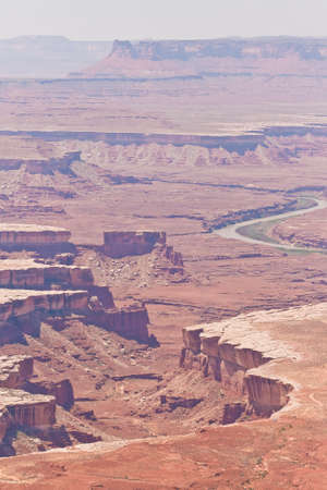 overlooking canyonlands national parkの写真素材