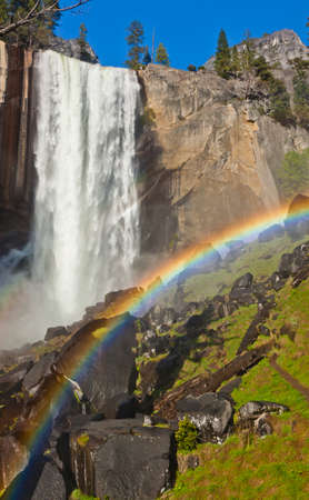 view of scenic waterfallsの写真素材