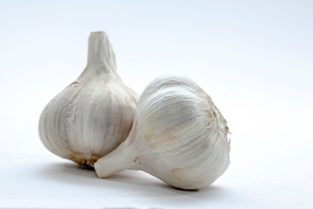fresh garlic closeup