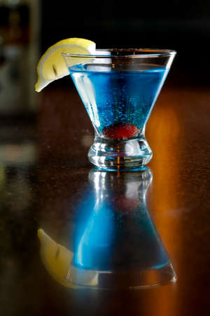 alcoholic cocktails at a restaurantの写真素材