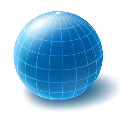 Blue globeのイラスト素材