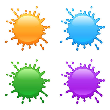 Color blotsのイラスト素材